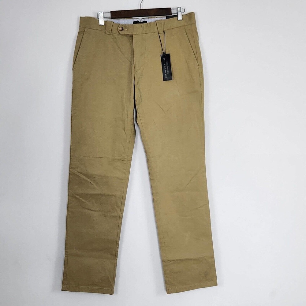 Bloomingdales Men's Causal Cotton Chino Pants Size 34x34 New With Tags